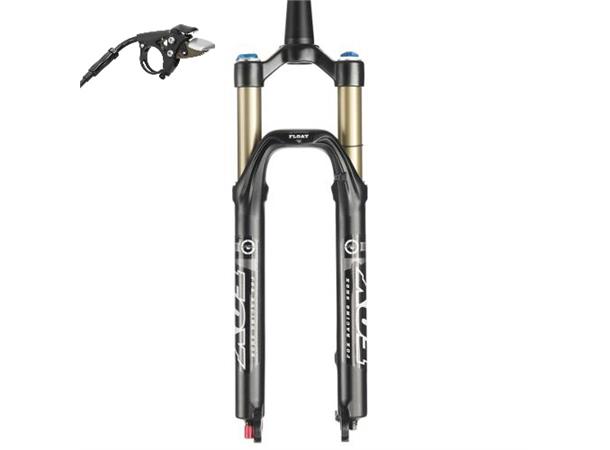 Fox Evolution CTD 27.5 100mm Sort Lockout Tapered 1 1/8"